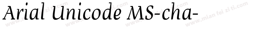 Arial Unicode MS-cha字体转换